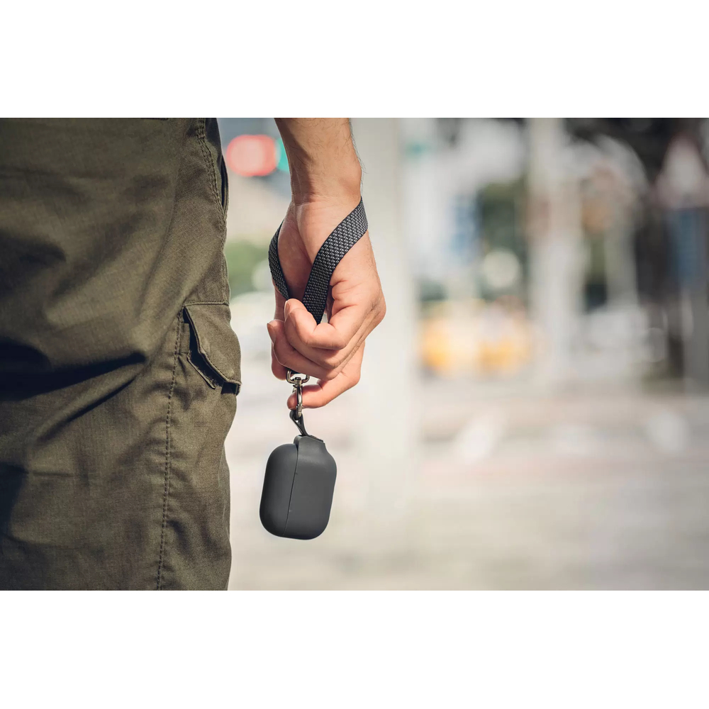 Чехол Moshi Pebbo для AirPods 3. Материал силикон. Цвет: черный.